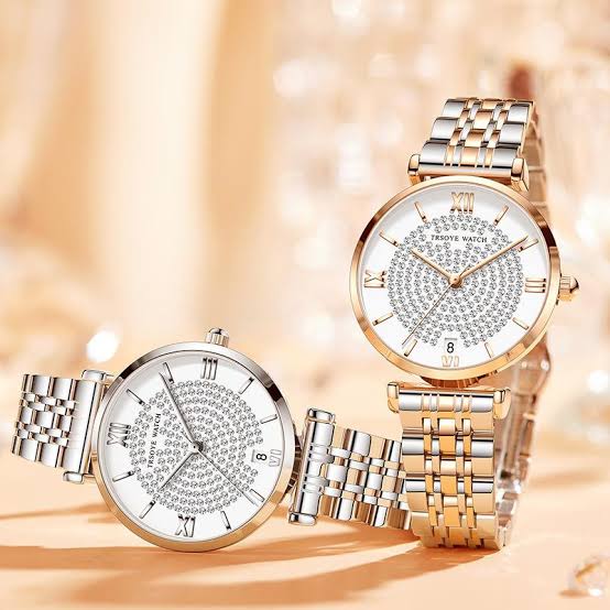 Trsoye 8821 women’s fashion luxury quartz watch – Rose Gold