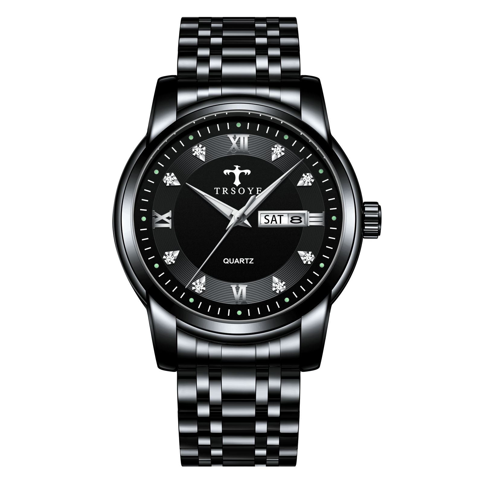 Men watches hot sale quartz Stainless steel wristwatches  waterproof cheap watch